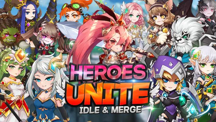 HEROES UNITE : IDLE & MERGE screenshot 1