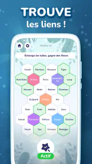Hexa Words－Association de mots screenshot 3