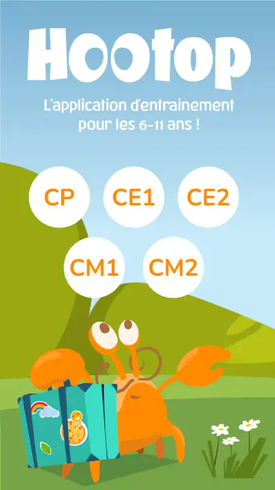 Hootop, Exercices du CP à CM2 screenshot 1