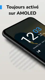 Horloge Fond d'Écran AMOLED screenshot 3