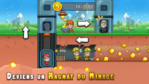 Idle Miner Tycoon : Mine d'or screenshot 1