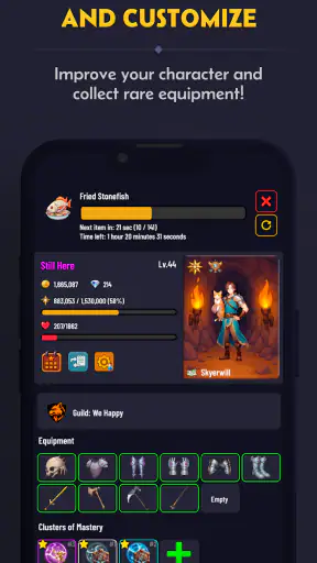 Idle Rising - Online Idle RPG screenshot 1