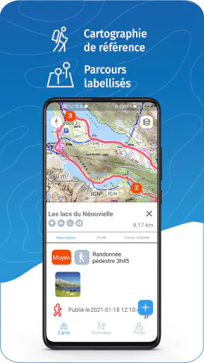 IGNrando' – rando, vélo, trail screenshot 1