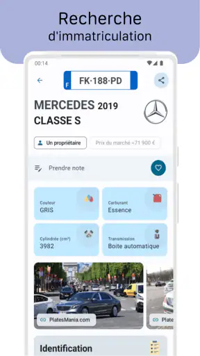 Immatriculation du véhicule screenshot 1