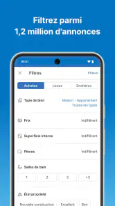 Indomio. Achat propriétés screenshot