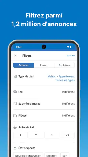 Indomio. Achat propriétés screenshot 1