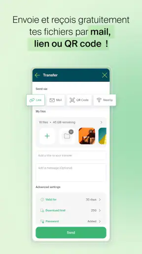 Infomaniak SwissTransfer screenshot 1