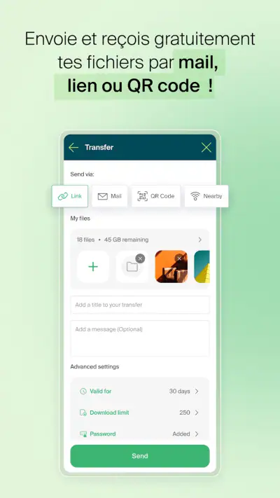 Infomaniak SwissTransfer screenshot 1