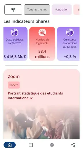 Insee Mobile screenshot 1