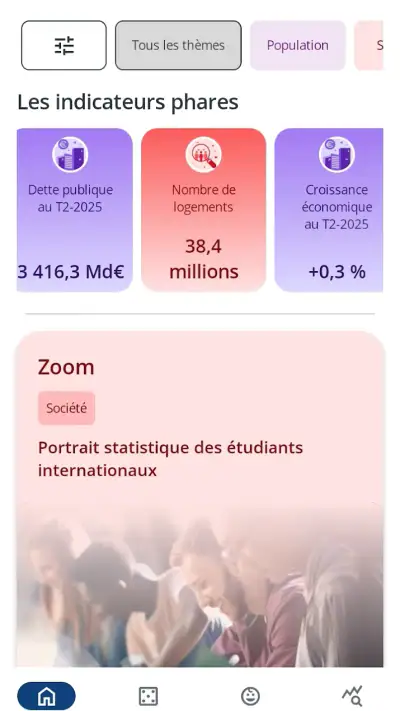 Insee Mobile screenshot 1