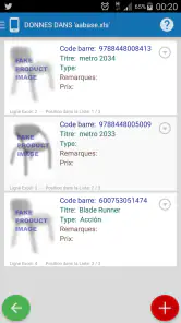Inventaire + Codes barre screenshot