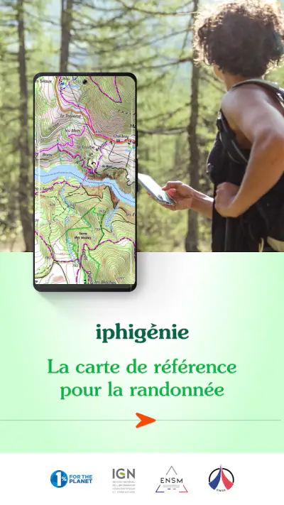 Iphigénie carte IGN hors ligne screenshot 1