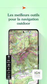 Iphigénie carte IGN hors ligne screenshot