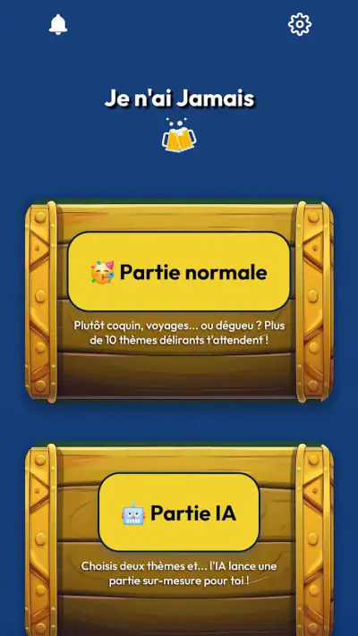 Je n’ai Jamais – IA version screenshot 1