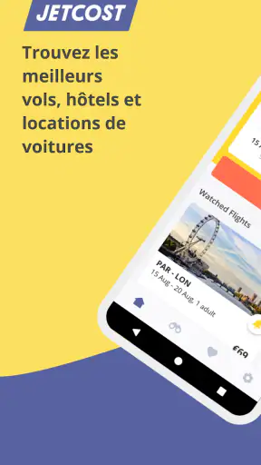 Jetcost : vols, hôtels, autos screenshot 1