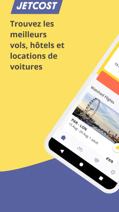 Jetcost : vols, hôtels, autos screenshot 1