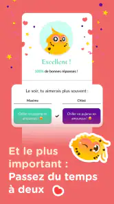Jeu Couple & Quiz - LovBirdz screenshot