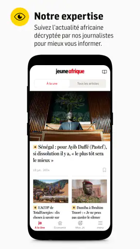 Jeune Afrique screenshot 1