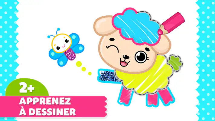 Jeux de dessin: coloriage bébé screenshot 1