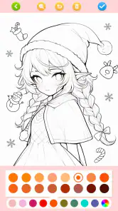 Jeux de doll coloriage screenshot