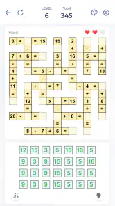 Jeux de maths - Crossmath screenshot