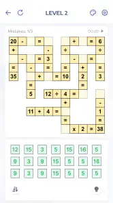 Jeux de maths - Crossmath screenshot