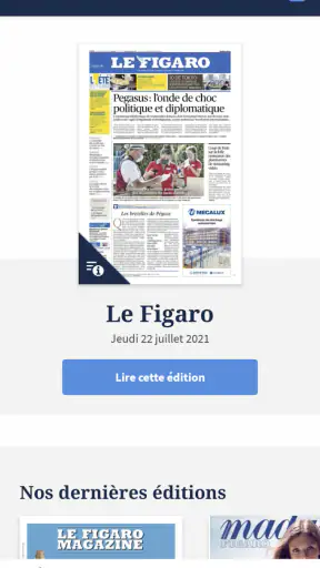 Kiosque Figaro: Journal screenshot 1