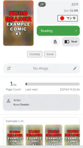Kuro Reader+ Pro screenshot