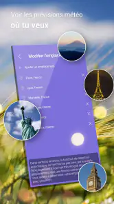 Radar météo et température screenshot
