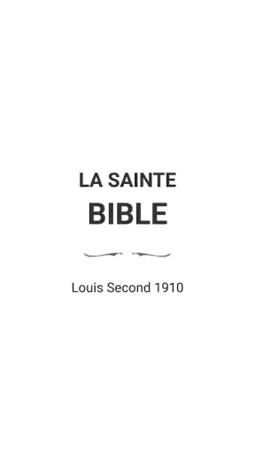 La Sainte Bible, Louis Segond screenshot 1
