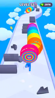 Layer Man 3D : course-collecte screenshot 2