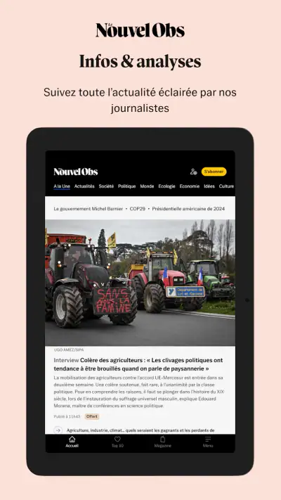Le Nouvel Obs Infos & Analyses screenshot 1