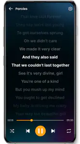 Lecteur de musique screenshot
