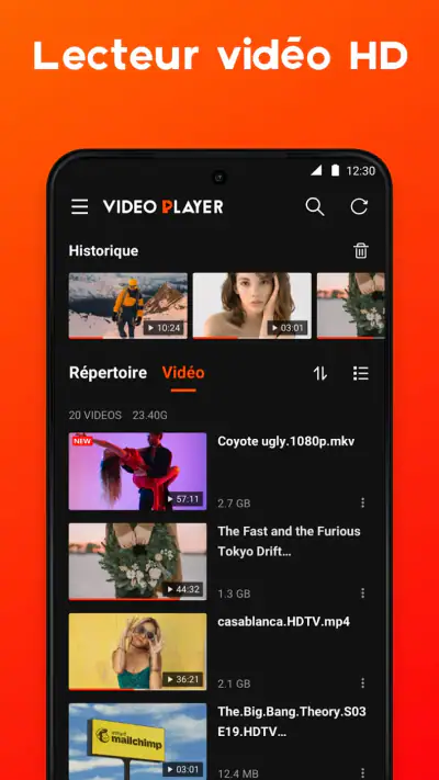 Lecteur vidéo HD screenshot 1