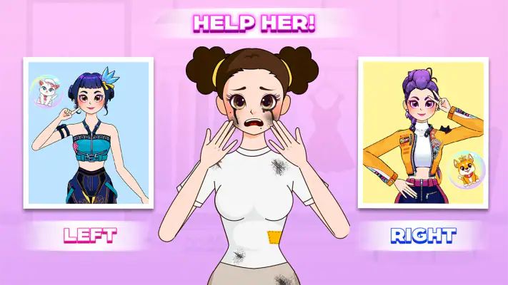 Left or Right: Star Girl Style screenshot 1