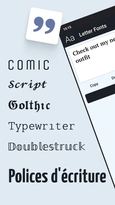 Lettre Fonts - Texte Stylisé screenshot 1