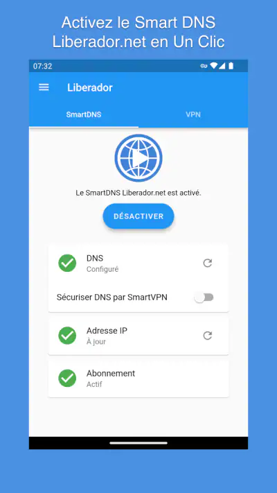 Liberador - VPN & SmartDNS screenshot 1