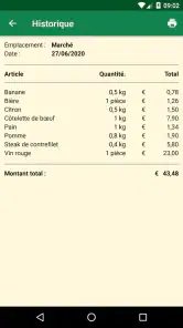 Liste de courses - SoftList screenshot