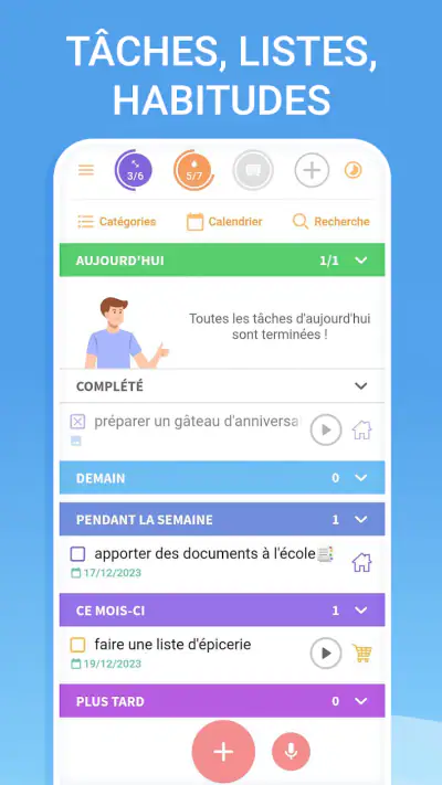 Liste de tâches - organisateur screenshot 1