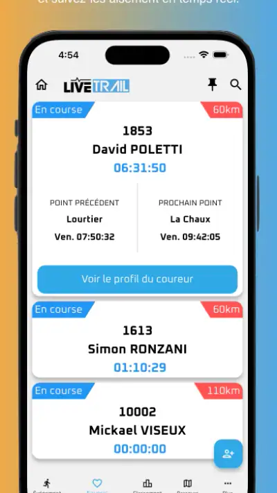 LiveTrail screenshot 1