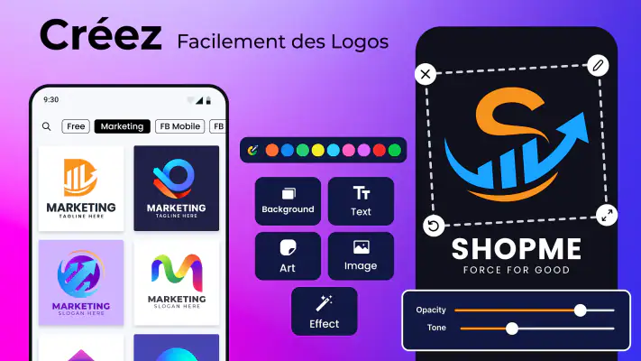 Logo Maker: Création de Logo screenshot 1