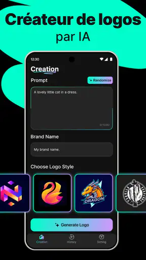 Logo Maker - Création IA screenshot 1
