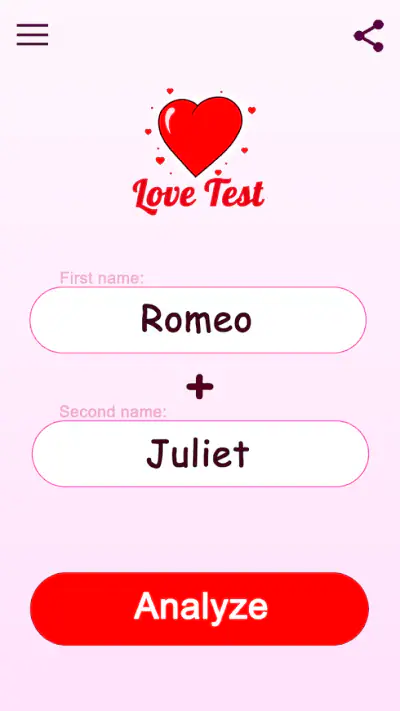 Love Tester - Test d'Amour screenshot 1