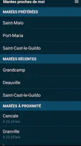 Marées proches de moi screenshot