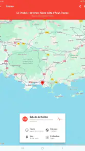 Mes Alertes de Séismes screenshot