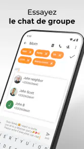 Messagerie SMS simple screenshot