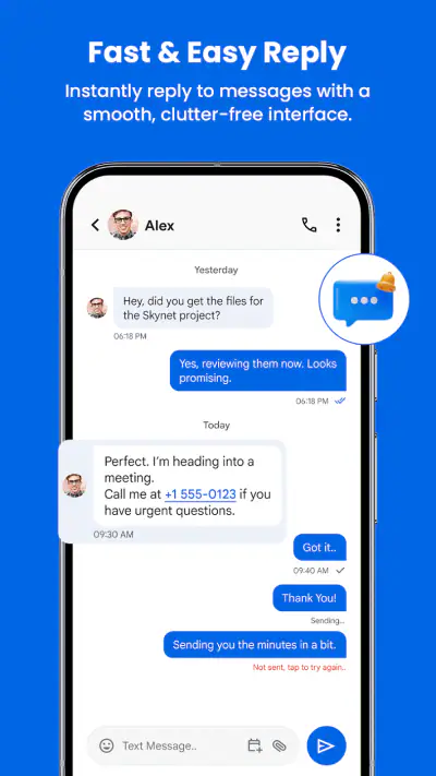 Messages: SMS & Text App screenshot 1
