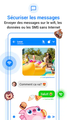 Messenger SMS - Messages texte screenshot 1