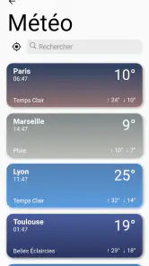 Météo screenshot