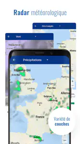 Météo et horloge transparent screenshot